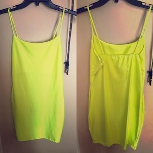 Neon green dress, never been worn.